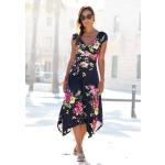 Blumen Beachtime V-Ausschnitt Sommerkleider aus Elastan für Damen Größe XS 