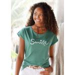 Grüne Beachtime T-Shirts aus Baumwolle für Damen Größe XS 
