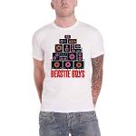 The Beastie Boys T Shirt Tape Band Logo Nue offiziell Herren Weiß M