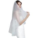Elfenbeinfarbene Schleier & Brautschleier aus Tüll für Damen Größe XXL für die Braut 