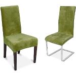 Reduzierte Grüne Stuhlhussen aus Baumwolle 2 Teile 