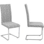 Weiße Stuhlhussen aus Baumwolle 2 Teile 