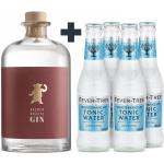 Beerenkräfte Gin 45,5 % vol. + 4 Fever Tree Tonic Water - 0,5l + 4 x 0,2l