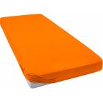Orange Bellana Spannbettlaken & Spannbetttücher Orangen aus Jersey 140x200 cm 1 Teil 