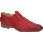 Reduzierte Rote Elegante Bello Herrenhalbschuhe mit herausnehmbarem Fußbett Größe 43,5 mit Absatzhöhe 5cm bis 7cm 