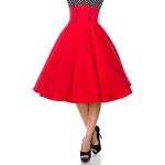 Rote Belsira High Waist Röcke aus Jersey für Damen Größe 3 XL Große Größen 