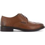 Braune Business Ben Sherman Derby Schuhe Schnürung aus Leder für Herren Größe 42 