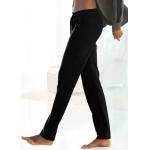 Schwarze Homewear Hosen aus Baumwolle für Damen Größe XL 