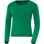 Reduzierte Grüne Klassische United Colors of Benetton Rundhals-Auschnitt Feinstrickpullover aus Baumwolle für Damen Größe XS 