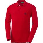 Reduzierte Rote Klassische Langärmelige United Colors of Benetton Langarm Poloshirts für Herren Größe XL 