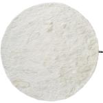 Weiße benuta Hochflorteppiche & Shaggy Teppiche 80 cm aus Kunstfaser 