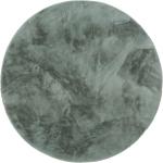 Mintgrüne Moderne benuta Fellteppiche 180 cm aus Kunstfaser 