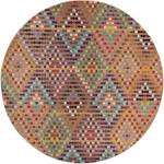 Reduzierte Bunte Moderne benuta Runde Teppiche 120 cm aus Kunstfaser 