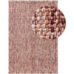Reduzierte Rote Moderne benuta Hochflorteppiche & Shaggy Teppiche aus Kunstfaser 