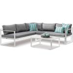 Anthrazite Moderne Best Freizeitmöbel Lounge Sets aus Aluminium rostfrei 3 Teile für 2 Personen 