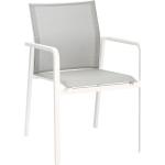 Weiße Moderne Best Möbel Gartensessel aus Aluminium winterfest 