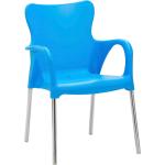 Blaue Best Möbel Schalenstühle aus Kunststoff 