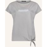 Graue Betty Barclay T-Shirts mit Pailletten aus Elastan für Damen Größe XL 