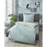 Pastellblaue Moderne Biberna Bettwäsche & Bettbezüge aus Flanell 155x220 cm 