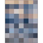 Blaue Karierte Biederlack Kuscheldecken & Wohndecken aus Baumwolle 150x200 cm 