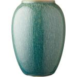 Grüne 20 cm Bitz Vasen & Blumenvasen glänzend aus Steingut 