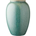 Grüne 25 cm Bitz Vasen & Blumenvasen glänzend aus Steingut 