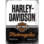 Blechschild Harley-Davidson Motorcycles, Maße: 30x40 cm