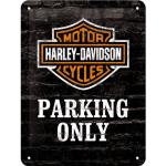 Blechschild Harley Davidson Parking Only Maße: 15x20cm
