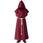 Burgund Meme / Theme Halloween Priester Kostüme aus Polyester für Herren Größe XL 
