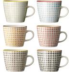 Bloomingville Carla Kaffeetassen aus Keramik mikrowellengeeignet 6 Teile 