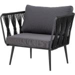 Bloomingville - Pavone Outdoor Lounge Sessel, schwarz