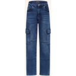 Reduzierte Dunkelblaue Blue Effect Straight Leg Jeans aus Elastan für Herren 
