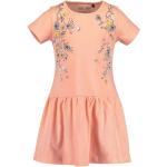 Aprikose Kurzärmelige Kindershirtkleider aus Baumwolle für Mädchen Größe 92 