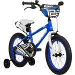 Blaue 50 kg Bergsteiger BMX Fahrräder aus Stahl für Kinder 12 Zoll mit Rücktrittbremse 