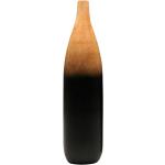 Bodenvase Mangoholz Twotones H72 Designvase, Deko, Dekoration, Dekovase, Holzvase, Holz schwarz braun braun schwarz, 15x72h