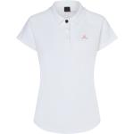 Reduzierte Weiße Streetwear Kurzärmelige Fire + Ice Kurzarm Poloshirts aus Elastan für Damen Größe XS 
