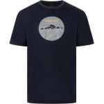 Marineblaue Print Klassische Kurzärmelige Bogner Fire + Ice T-Shirts aus Baumwolle für Herren Größe XXL 