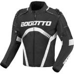 Bogotto Boomerang wasserdichte Motorrad Textiljacke, schwarz-weiss, Größe XL