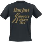 Bon Jovi Slippery When Wet T-Shirt schwarz