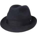 Blaue Elegante Borsalino Fedora Hüte aus Filz für Herren 