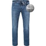 Blaue HUGO BOSS BOSS Black Slim Jeans aus Elastan für Herren Weite 33, Länge 32 
