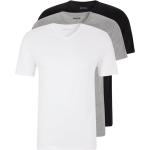 Reduzierte Graue HUGO BOSS BOSS Black V-Ausschnitt V-Shirts aus Baumwolle für Herren Größe M 