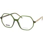 Grüne HUGO BOSS BOSS Quadratische Damenbrillen aus Kunststoff 