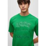 Reduzierte Braune Business Kurzärmelige HUGO BOSS Boss Green Nachhaltige T-Shirts aus Baumwolle für Herren Größe L 