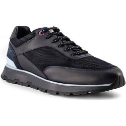 BOSS Herren Sneaker-Schuh, Leder-Textil, dunkelblau
