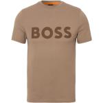 Reduzierte Braune Print HUGO BOSS Boss Orange T-Shirts Orangen aus Jersey für Herren Größe XL 1 Teil 