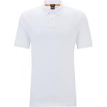 Weiße Business Kurzärmelige HUGO BOSS BOSS Kurzarm Poloshirts aus Baumwolle für Herren Größe L 