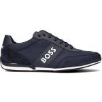 Reduzierte Blaue HUGO BOSS BOSS Saturn Flache Sneaker für Herren Größe 41 