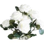 Weiße Kunstblumen aus Kunststoff 1 Teil 