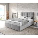 Graue Moderne DELIFE Dream-Fine Betten mit Matratze 140x200 cm 